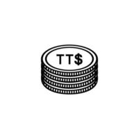 Trinidad and Tobago Currency Symbol, Trinidad and Tobago Dollar Icon, TTD Sign. Vector Illustration