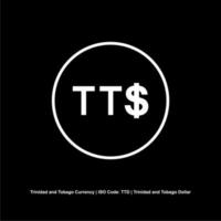 Trinidad and Tobago Currency Symbol, Trinidad and Tobago Dollar Icon, TTD Sign. Vector Illustration