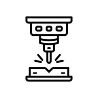 laser cutting icon for your website, mobile, presentation, and logo design. vector