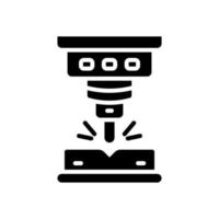 laser cutting icon for your website, mobile, presentation, and logo design. vector