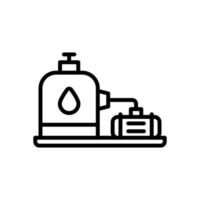 icono del tanque de aceite para su sitio web, móvil, presentación y diseño de logotipo. vector