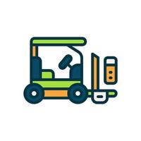 forklift icon for your website, mobile, presentation, and logo design. vector