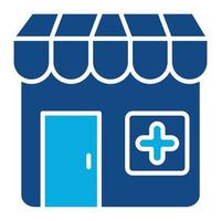 Pharmacy Glyph Two Color Icon vector