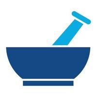 Pestle Glyph Two Color Icon vector