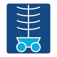 Xray Glyph Two Color Icon vector