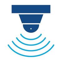 Motion Sensor Glyph Two Color Icon vector