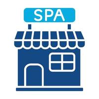 Spa Center Glyph Two Color Icon vector