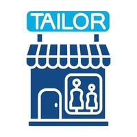 Tailor Shop Glyph Two Color Icon vector