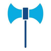 Labrys Glyph Two Color Icon vector