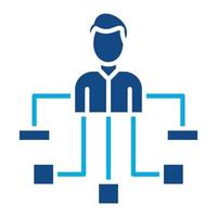 Hierarchy Glyph Two Color Icon vector