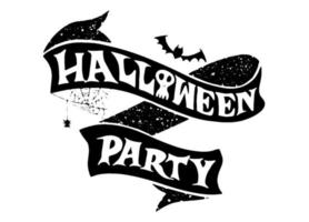 Happy Halloween  Party ,Text Banner, Vector