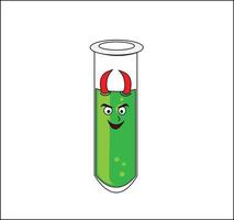 tubes evil mascot vector illustration