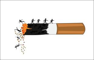 anti-tobacco day poster vector illustration