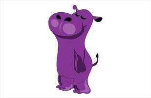 ilustración de vector de dibujos animados de hipopótamo