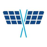Checkered Flags Glyph Two Color Icon vector