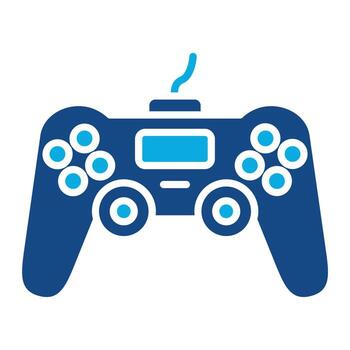 Controller Glyph Two Color Icon vector