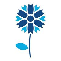Chamomile Glyph Two Color Icon vector