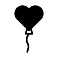 balloon dualtone black valentine illustration vector icon perfect.