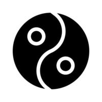 yin and yang solid icon style chinese new year illustration vector perfect.