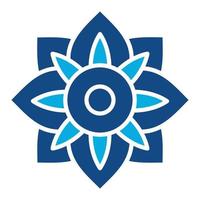 Amaryllis Glyph Two Color Icon vector