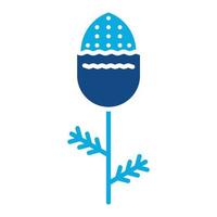 Pineappleweed Glyph Two Color Icon vector