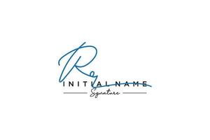 Initial RR signature logo template vector. Hand drawn Calligraphy lettering Vector illustration.