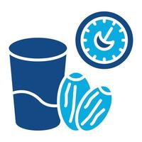 Iftar Glyph Two Color Icon vector