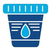 Urine Test Glyph Two Color Icon vector