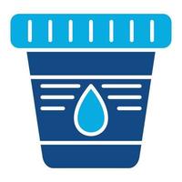 Urine Test Glyph Two Color Icon vector