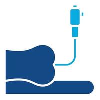 Colonoscopy Glyph Two Color Icon vector