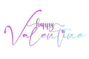 Valentines Day typography handwritten calligraphy text template 22 vector