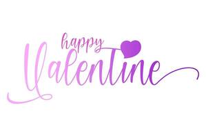 Valentines Day typography handwritten calligraphy text template 25 vector