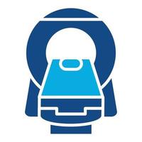 CT Scan Glyph Two Color Icon vector