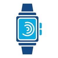 Smartwatch Glyph Two Color Icon vector