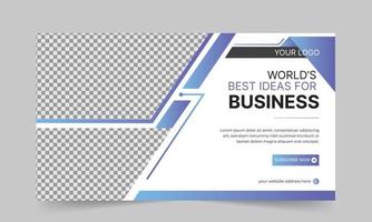 Trendy Youtube thumbnail for business promotion workshop template Premium Vector