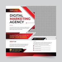 Trendy Professional digital business agency marketing social media post and banner template design. Promotion Corporate advertising Web Banner Ads Stories flyer poster vector