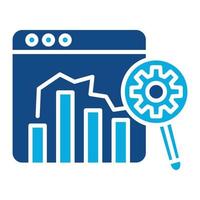 Testing Report Glyph Two Color Icon vector