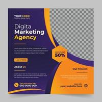 Trendy Professional digital business agency marketing social media post and banner template design. Promotion Corporate advertising Web Banner Ads Stories flyer poster vector