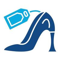 Heel Sale Glyph Two Color Icon vector