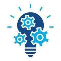Project Management Glyph Two Color Icon vector