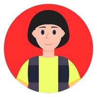 Avatar. Vector Illustration of a person, teenager, boy