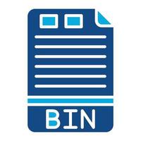 BIN Glyph Two Color Icon vector