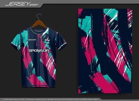 Jersey sports t-shirt. Soccer jersey mockup for soccer club. Suitable for jersey, background, poster, etc. vector