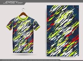 camiseta deportiva de punto. maqueta de camiseta de fútbol para club de fútbol. adecuado para jersey, fondo, afiche, etc. vector