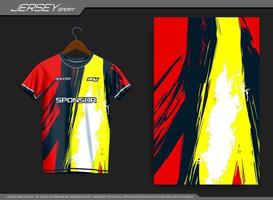 Jersey sports t-shirt. Soccer jersey mockup for soccer club. Suitable for jersey, background, poster, etc. vector