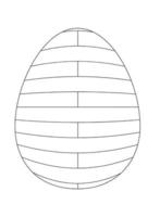 Easter Egg Coloring pages vector