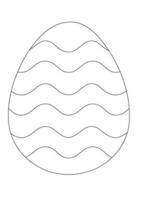 Easter Egg Coloring pages vector