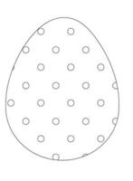 Easter Egg Coloring pages vector