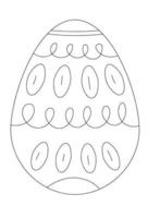 Easter Egg Coloring pages vector