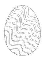 huevos de pascua para colorear vector